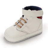 New Collection male baby high tube cute soft bottom PU leather newborn baby first Walkers Baby Shoes child boy shoes non-slip baby shoes