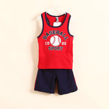 children clothing set casual boy's beach set t-shirt+shorts 2 pcs for summer baby set