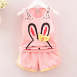 2019 new baby girl clothes suit best quality girl's body suit cotton summer clothe suit children kids cartoon clothing sets