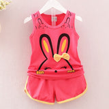 2019 new baby girl clothes suit best quality girl's body suit cotton summer clothe suit children kids cartoon clothing sets