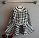 Girls 2019  Winter Clothes Set Long Sleeve Sweater Shirt and Skirt 2 Pcs Clothing Suit Spring Outfits for Kids Girl's Clothes
