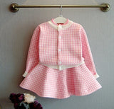 Girls 2019  Winter Clothes Set Long Sleeve Sweater Shirt and Skirt 2 Pcs Clothing Suit Spring Outfits for Kids Girl's Clothes