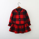 Girls 2019  Winter Clothes Set Long Sleeve Sweater Shirt and Skirt 2 Pcs Clothing Suit Spring Outfits for Kids Girl's Clothes