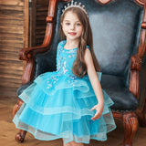 Baby Girls Flower Party Dress Infant Girl's Christmas Wedding Elegant Vestidos Costume Children Clothing Kids Dresses Clothes