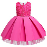 Baby Girls Flower Party Dress Infant Girl's Christmas Wedding Elegant Vestidos Costume Children Clothing Kids Dresses Clothes