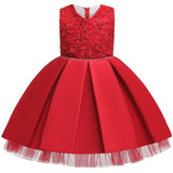 Baby Girls Flower Party Dress Infant Girl's Christmas Wedding Elegant Vestidos Costume Children Clothing Kids Dresses Clothes