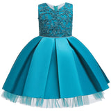 Baby Girls Flower Party Dress Infant Girl's Christmas Wedding Elegant Vestidos Costume Children Clothing Kids Dresses Clothes