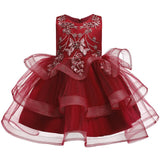Baby Girls Flower Party Dress Infant Girl's Christmas Wedding Elegant Vestidos Costume Children Clothing Kids Dresses Clothes