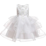 Baby Girls Flower Party Dress Infant Girl's Christmas Wedding Elegant Vestidos Costume Children Clothing Kids Dresses Clothes