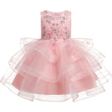 Baby Girls Flower Party Dress Infant Girl's Christmas Wedding Elegant Vestidos Costume Children Clothing Kids Dresses Clothes