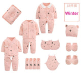 18pieces/0-3Months Spring Autumn Newborn Baby Clothing 100%Cotton Kids Clothes Suit Unisex Infant Boys Girls Clothing Set