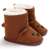 New Collection Baby Winter Boots Infant Toddler Newborn Cute Cartoon Bear Shoes Girls Boys First Walkers Super Keep Warm Snowfield Booties Boot