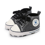 NEW Baby Shoes Classic Canvas Baby Boy Shoes Spring Cotton Straps Stitching Newborn Boy Girl Shoes First Walker Prewalker