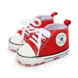 NEW Baby Shoes Classic Canvas Baby Boy Shoes Spring Cotton Straps Stitching Newborn Boy Girl Shoes First Walker Prewalker