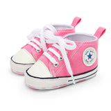 NEW Baby Shoes Classic Canvas Baby Boy Shoes Spring Cotton Straps Stitching Newborn Boy Girl Shoes First Walker Prewalker