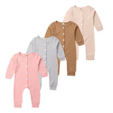 Newborn Infant Cute Cotton Long Sleeve Unisex Knitted Romper Bebe Baby Boy Girls Bodysuit baby clothes Leotard Body Tops