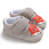 NEW  Knit Fox Baby Girl Shoes Animal Cartoon Cute Newborn Baby Shoes Cotton Soft Bottom First Walkers 0-18M Boys Shoes