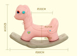 Children's Music Rocking Horse Environmental Protection Plastic Baby 1-5 Year Old Toy Toddler Rocking Chair Small  Furniture