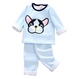 Baby girl clothes two-piece cotton suit clothes baby girl clothes cute Mickey cartoon dot print casual sportswear baby clothes