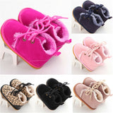 2019 Newborn Baby Girl Shoes Summer Warm Snow Boots Toddler Infant Booties Black Red Girls Pre-Walker Baby Boys Tie Up First Walkers