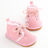 2019 Newborn Baby Girl Shoes Summer Warm Snow Boots Toddler Infant Booties Black Red Girls Pre-Walker Baby Boys Tie Up First Walkers