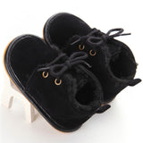 2019 Newborn Baby Girl Shoes Summer Warm Snow Boots Toddler Infant Booties Black Red Girls Pre-Walker Baby Boys Tie Up First Walkers