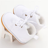 2019 Newborn Baby Girl Shoes Summer Warm Snow Boots Toddler Infant Booties Black Red Girls Pre-Walker Baby Boys Tie Up First Walkers