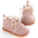 2019 Newborn Baby Girl Shoes Summer Warm Snow Boots Toddler Infant Booties Black Red Girls Pre-Walker Baby Boys Tie Up First Walkers