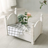 Mini Wood Newborn Baby Bed Detachable Wooden Photography Photo Props For Shoot Home Room Livingroom Children Beds Kids Furniture
