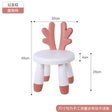 Baby stool kindergarten cartoon back seat child thick plastic stool baby home children's chair kids chair  furniture