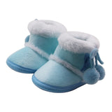New Collection Girls Boys Shoes Baby Boots Winter First Walkers Tassel Fur Snow Super Warm Prewalkers Soft Sole No-slip Booties