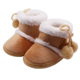 New Collection Girls Boys Shoes Baby Boots Winter First Walkers Tassel Fur Snow Super Warm Prewalkers Soft Sole No-slip Booties