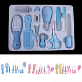 OOTDTY 10pcs/Set Newborn Baby Kids Nail Hair Health Care Thermometer Grooming Brush Kit dropshipping
