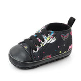 Unicorn graffiti newborn baby girl boys shoes soft shoes dinosaur printing infant toddler hard bottom crib shoes first walking s