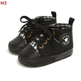 Baby Shoes Classic Canvas Baby Boy Shoes Spring Cotton Straps Stitching Newborn Boy Girl Shoes First Walker Prewalker