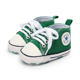 New Collection First Walkers Baby Shoes Newborn Girl Boy Soft Sole Crib Toddler Shoes Striped Sneaker Sports Cotton PU Shoes Casual 0-18 M