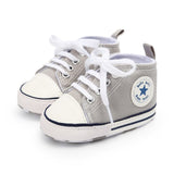 New Collection First Walkers Baby Shoes Newborn Girl Boy Soft Sole Crib Toddler Shoes Striped Sneaker Sports Cotton PU Shoes Casual 0-18 M