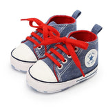 New Collection First Walkers Baby Shoes Newborn Girl Boy Soft Sole Crib Toddler Shoes Striped Sneaker Sports Cotton PU Shoes Casual 0-18 M