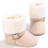 New Collection 0-18M Baby Boys Winter Warm Snow Boots  Newborn Lace -Up Soft Sole Shoes Infant Toddler Kids Fashion Stripped Wool Warm Shoes
