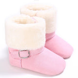 New Collection 0-18M Baby Boys Winter Warm Snow Boots  Newborn Lace -Up Soft Sole Shoes Infant Toddler Kids Fashion Stripped Wool Warm Shoes