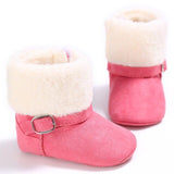 New Collection 0-18M Baby Boys Winter Warm Snow Boots  Newborn Lace -Up Soft Sole Shoes Infant Toddler Kids Fashion Stripped Wool Warm Shoes