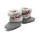 New Collection 0-18M Baby Boys Winter Warm Snow Boots  Newborn Lace -Up Soft Sole Shoes Infant Toddler Kids Fashion Stripped Wool Warm Shoes