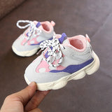 Autumn Baby Girl Boy Toddler Shoes Infant Casual Running Shoes Soft Bottom Comfortable Stitching Color Children Sneaker