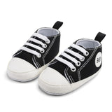 New Collection Canvas Baby Sneaker Sport Shoes For Girls Boys Newborn Shoes Baby Walker Infant Toddler Soft Bottom Anti-slip First Walkers