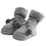 New Collection Floor Socks Baby Plus Velvet Warm Toddler Shoes Non-slip