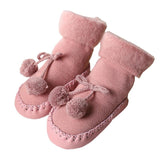 New Collection Floor Socks Baby Plus Velvet Warm Toddler Shoes Non-slip