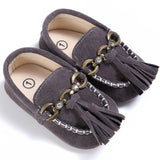 New Collection PU Suede Leather Newborn Baby Shoes Moccasins Soft Soled Non-slip Footwear First Walker For 0-18M