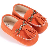 New Collection PU Suede Leather Newborn Baby Shoes Moccasins Soft Soled Non-slip Footwear First Walker For 0-18M