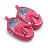 New Collection PU Suede Leather Newborn Baby Shoes Moccasins Soft Soled Non-slip Footwear First Walker For 0-18M