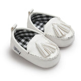 New Collection PU Suede Leather Newborn Baby Shoes Moccasins Soft Soled Non-slip Footwear First Walker For 0-18M